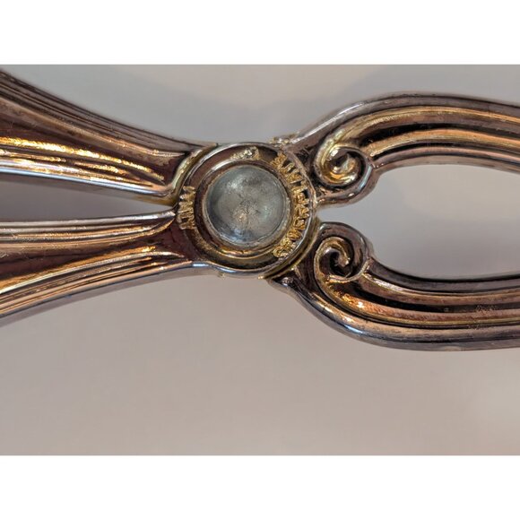 Vintage Gorham Heritage Italian Silver-Plated Ornate Ice Tongs Scissors - Picture 3 of 6
